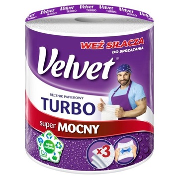 RĘCZNIKI PAPIEROWE VELVET TURBO STRONG 3 war