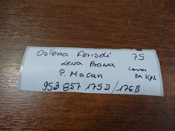 KRYT KONZOLA LEVÝ I PRAVÁ PORSCHE MACAN 1