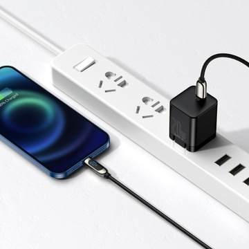 BASEUS KABEL USB-C/Lightning 20W Z MIERNIKIEM 2m
