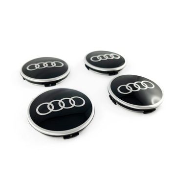 Dekielki Audi 81A601170 czarne komplet 60 mm
