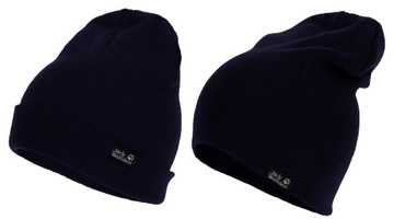 2866 CZAPKA ZIMOWA JACK WOLFSKIN CIEPŁA MĘSKA DAMSKA 2w1 BEANIE LUB KRASNAL