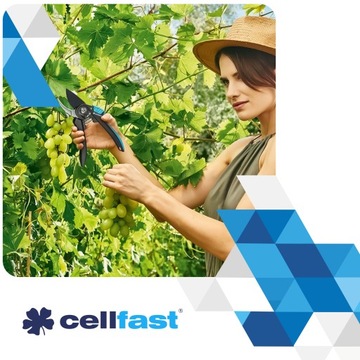 Ручной садовый секатор Cellfast ENERGO для обрезки ветвей кустов