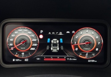 Hyundai Kona I Crossover Facelifting 1.6 T-GDI 198KM 2021 Hyundai Kona 1.6 T-GDI 198KM 7DCT AWD Premium Pakiet Leather LED SalonPL S, zdjęcie 29