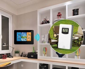 БЕСПРОВОДНАЯ ПОГОДНАЯ СТАНЦИЯ ПОГОДА DCF ГИГРОМЕТР