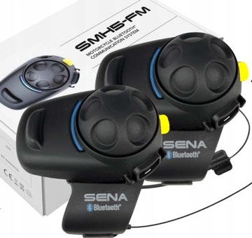 2x SENA SMH 5 FM РАДИО мотоциклетный ИНТЕРКОМ / до 700 м