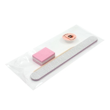 Zestaw do manicure pilnik prosty 100/180 - 3-częściowy