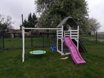 Plac zabaw drewniany kompleksowo
