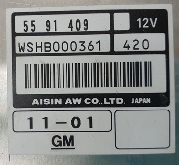 MODUL PŘEVODOVKY AUTOMAT SAAB 9-5 95 2.3 T 5591409