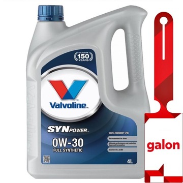 VALVOLINE Synpower Fuel Economy FE 0w30 4L - syntetyczny olej silnikowy