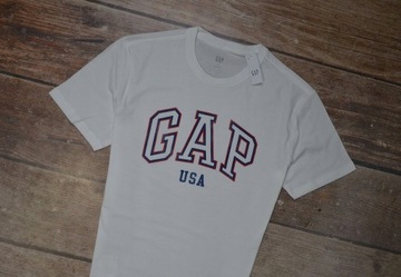 GAP USA ORYGINALNA KOSZULKA PREMIUM WHITE NOWA M