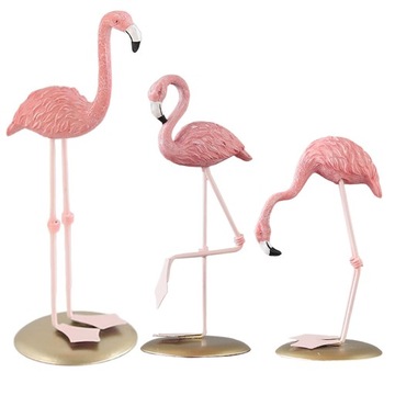 STATUA RZEMIOSŁA FLAMINGO WEWNĘTRZNY TROPIKALNY PTAK