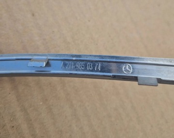 LIŠTA CHRÓM LEVÝ NÁRAZNÍKU ZADNÍ MERCEDES TŘÍDA C W211 ORIGINÁLNÍ