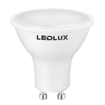 10 светодиодных ламп GU10 10 Вт = 85 Вт SMD 4000K нейтральный Premium LEDLUX не мигает