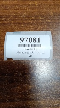 ALFA ROMEO 156 KLIKA PRAVÝ ZADNÍ