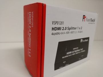 FeinTech VSP01201 Разветвитель HDMI 2.0 1 на 2 Ultra HD 4K 60 Гц