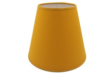 Klosz Abażur Stożek PCV Musztardowy 13x20x13