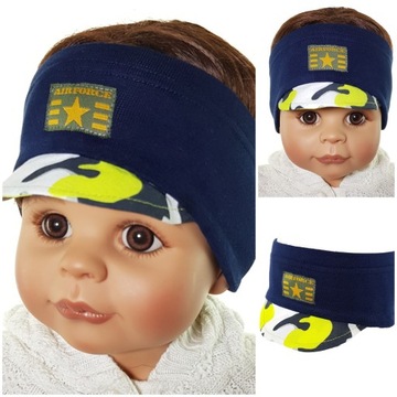 ПОВЯЗКА НА ГОЛОВУ КАМУФЛЯЖНАЯ, КОЗЫРОК ДЛЯ МАЛЬЧИКОВ, ПРОФИЛИРОВАННЫЙ ДЛЯ УШЕЙ, ДЛЯ МАЛЬЧИКОВ 3-12 МОДЕЛЕЙ MC 12