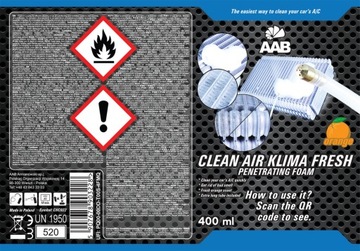 6x AABCOOLING KLIMA FRESH 400ml ODGRZYBIACZ-KLIMATYZATOR