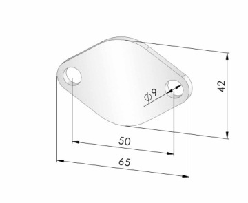 Заглушка EGR RENAULT Master 2.2 dCi Trafic 2.5 dCi