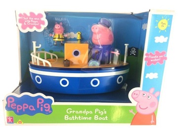 ŚWINKA PEPPA ŁÓDKA Z FIGURKAMI