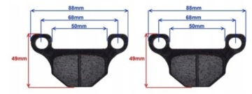 KLOCKI HAMULCA POSTOJOWEGO QUADA Linhai Jobber UTV 400cc