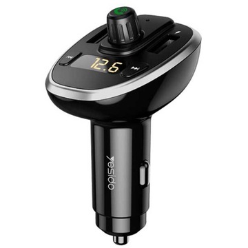 TRANSMITER FM ŁADOWARKA BLUETOOTH 2xUSB microSD
