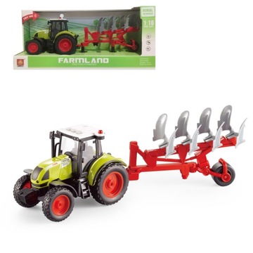 INTERAKTYWNY TRAKTOR Z PŁUGIEM Z NAPĘDEM FRICTION ASKATO