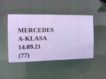 DVEŘE LEVÝ PŘEDNÍ MERCEDES TŘÍDA A W168