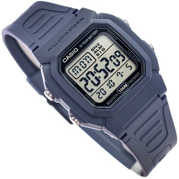 MĘSKI ZEGAREK CASIO W-800H-2AVES ELEKTRONICZNY SPORTOWY STOPER DUAL TIME