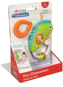 CLEMENTONI Interaktywna grzechotka Kameleon 17363