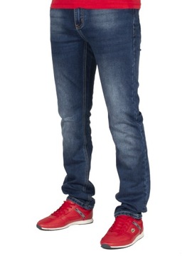 Spodnie męskie jeans W:42 104 CM L:32 granatowe