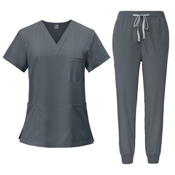 KOMPLET MEDYCZNY KOSZULKA SPODNIE UNIFORM DAMSKI