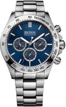 ORYGINALNY ZEGAREK MĘSKI HUGO BOSS 1512963 IKON CHRONOGRAF WR100 BLUE 44mm