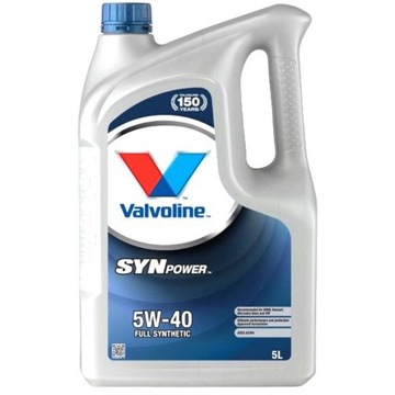 valvoline synpower 5 l 5w-40