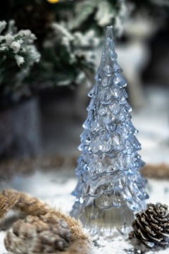 РОЖДЕСТВЕНСКАЯ ЕЛКА со светодиодной подсветкой Рождественский ПОДАРОК ​​RGB пластиковое украшение в подарок