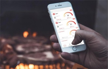 Беспроводной термометр Bluetooth через приложение 2x зонд от -5°C до 300°C ЖК-дисплей 100 м