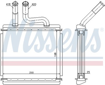 NISSENS 76507 NÁHRADA TEPLÁ TOPENÍ INTERIÉR