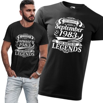 Koszulka urodziny Prezent 18 20 30 40 50 60 70 80