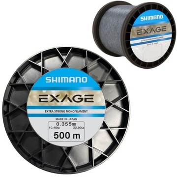 Japońska Żyłka Shimano Exage 0,355mm 10,40kg Uniwersalna Karpiowa 500m