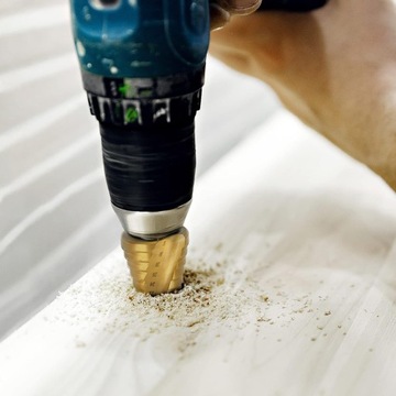 СВЕРЛА СТУПЕНЧАТЫЕ КОНИЧЕСКИЕ СВЕРЛА HSS 4-32мм ДЛЯ МЕТАЛЛА ПЛАСТИКОВОГО ЛИСТА НАБОР 3 шт.