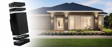 4x ВОДОНЕПРОНИЦАЕМЫЙ ДВОЙНОЙ СВЕТОДИОДНЫЙ НАРУЖНЫЙ ФОНАРЬ ДЛЯ ФАСАДА ЗДАНИЯ