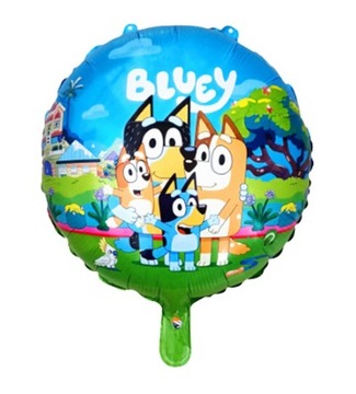 BALON FOLIOWY BLUE OKRĄGŁY DUŻY ŚREDNICA 45CM DUŻY