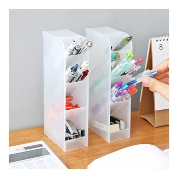 Wielofunkcyjny plastikowy organizer na biurko 7,4x20,3x9cm CB18B