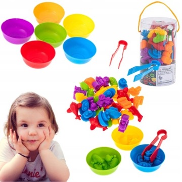 Pojazdy edukacyjne nauka liczenia montessori 36el