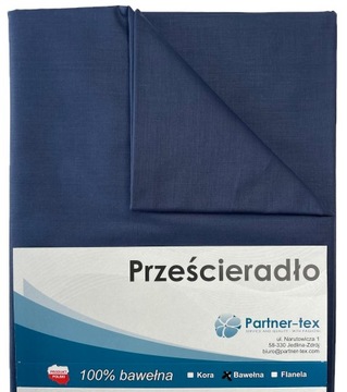 Prześcieradło BAWEŁNIANE POLSKIE 140x200 BEZ GUMKI