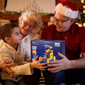 SOLAR ROBOT EDUKACYJNA ZABAWKA DLA DZIECI ZESTAW 12W1 Z PANELEM SŁONECZNYM