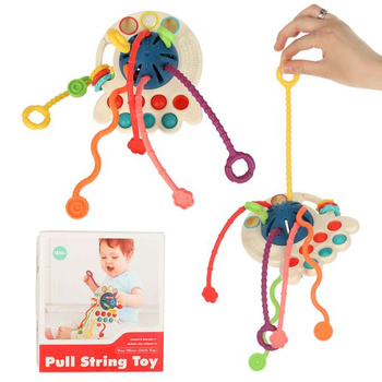 Gryzak zabawka sensoryczna Montessori niebieski