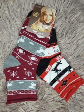 Женские рождественские носки 39-42 комплект из 4 шт. PAR THERMO Cotton MD01