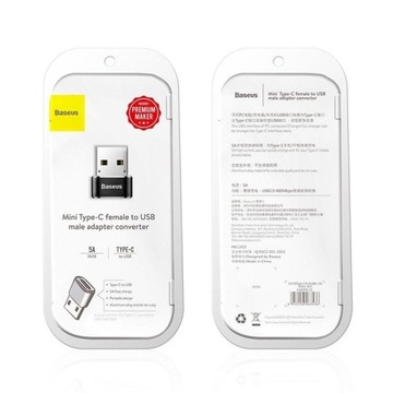 Адаптер Baseus Адаптер USB-C — USB-A | 5А