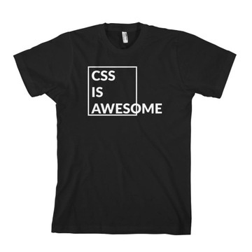 Мужская футболка CSS IS AWESOME для компьютерного ученого